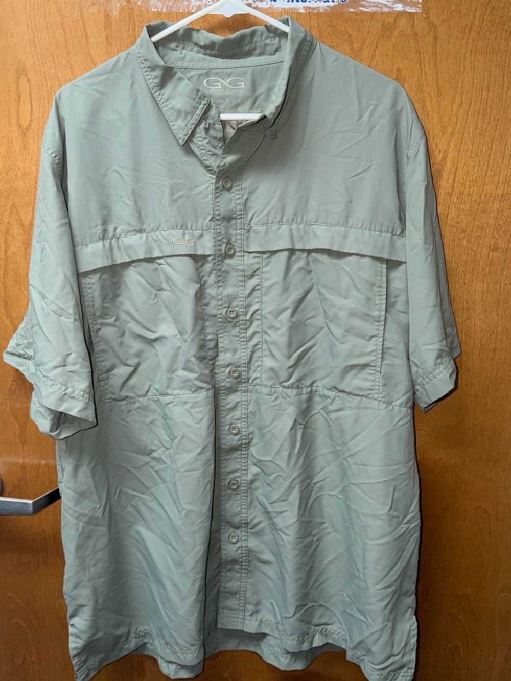 Men’s Short-Sleeve Lightweight Button-Front Fishing Shirt - Sage Green